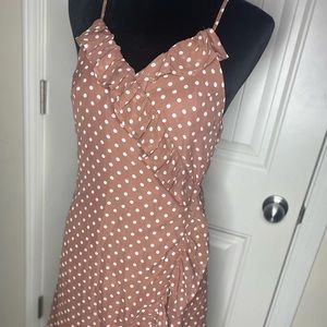 Nordstrom BP. Polka Dot Ruffle Wrap Dress